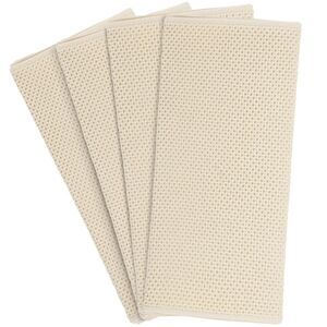 4pcs Kitchen Towels 100% Cotton Absorbent Quick Drying Dish Towels Beige